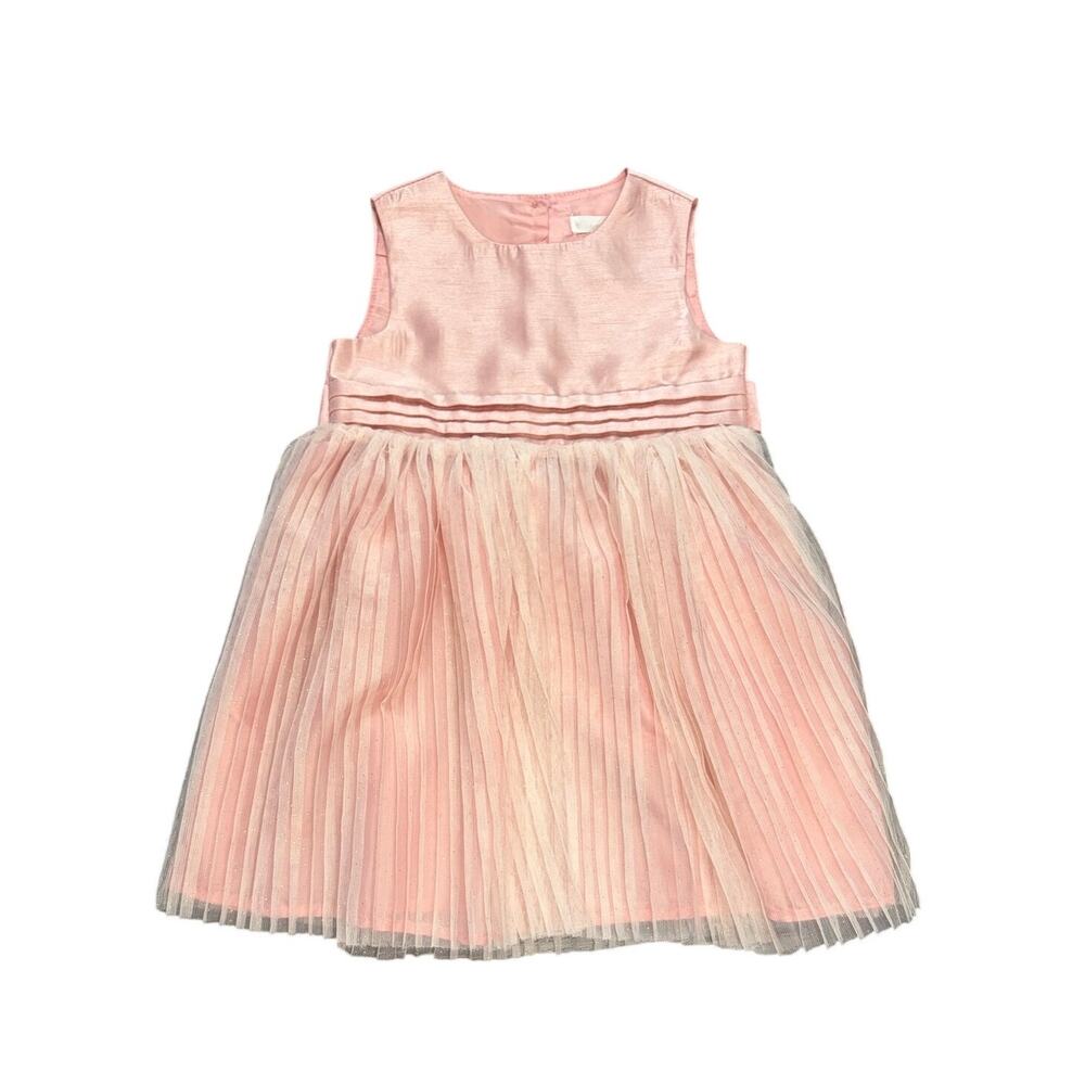 Nanette Kids Pastel Pink Shimmer Tulle Special Occasion Dress Wedding - Size 3T